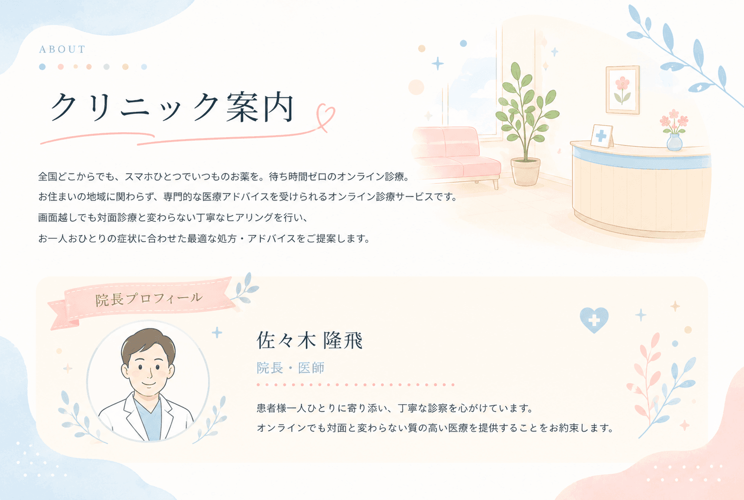 クリニック案内・院長プロフィール